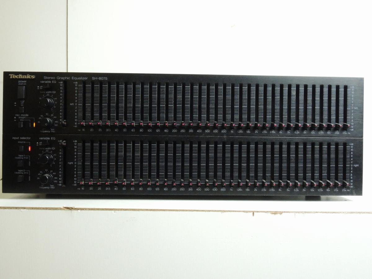 Technics テクニクス グラフィックイコライザー SH-8075 - オーディオ機器 Technics テクニクス グラフィックイコライザー SH-8075 - オーディオ機器