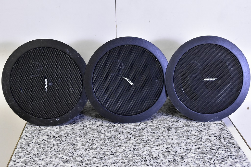 BOSE/ボーズ DS16F 天井埋め込み型スピーカー 3本セット 黒 買取情報