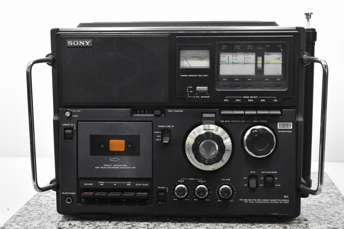 ラジオソニースカイセンサー5950 SONY CF-5950 - ラジオ・コンポ