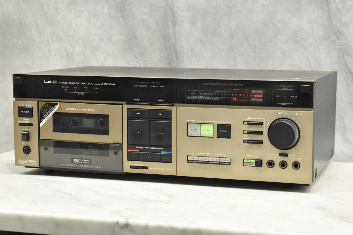 HITACHI Lo-D D-2200MB ステレオカセットデッキ 日立 ローディ